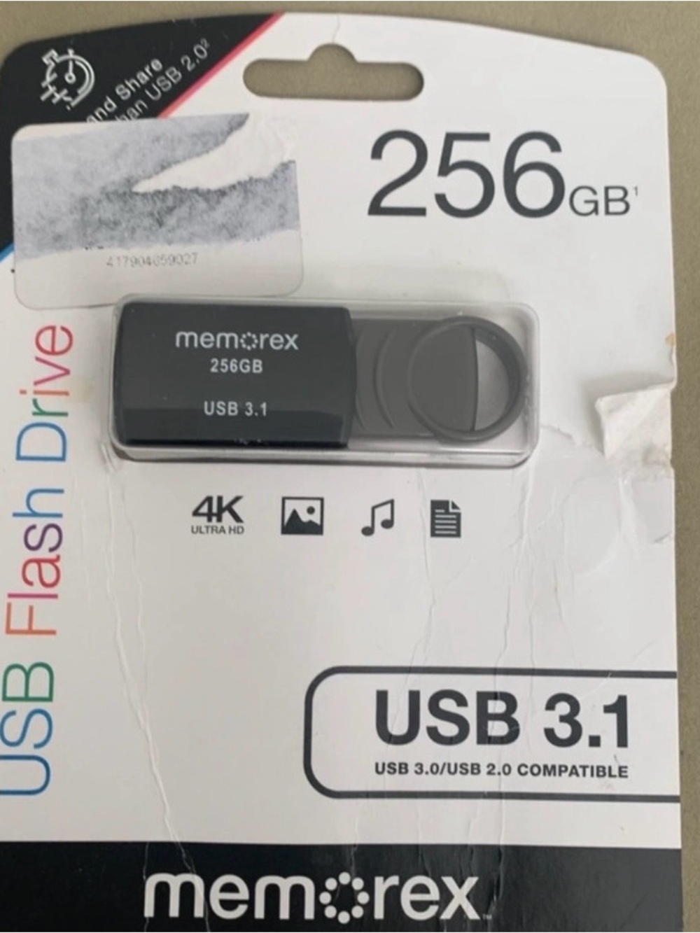 Memorex 256GB USB 3.1 Black Flash Drive